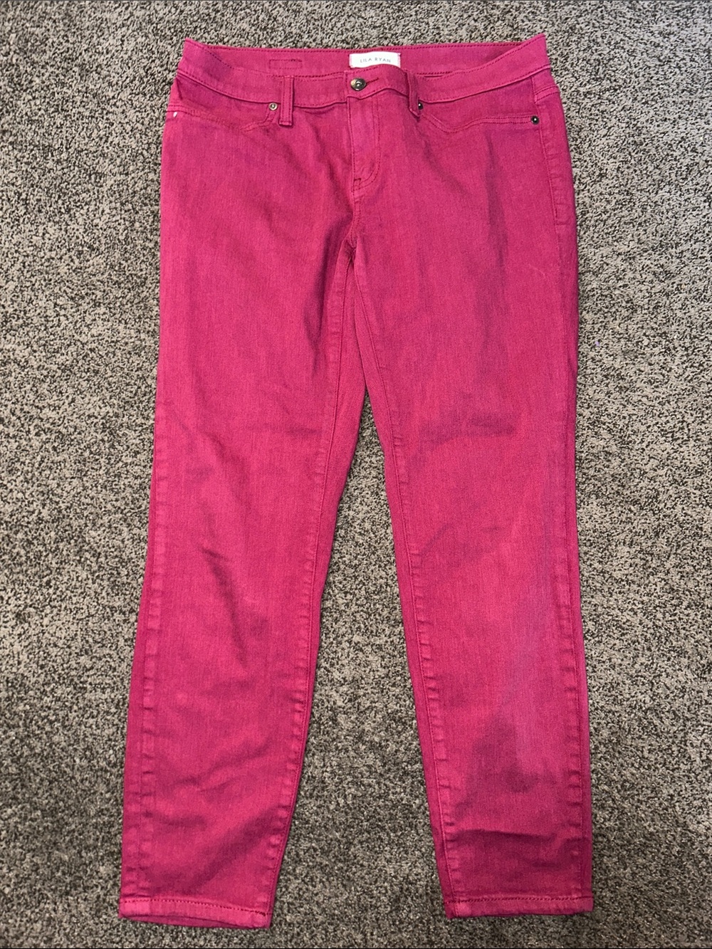 LILA RYAN Hot Pink Skinny Jeans